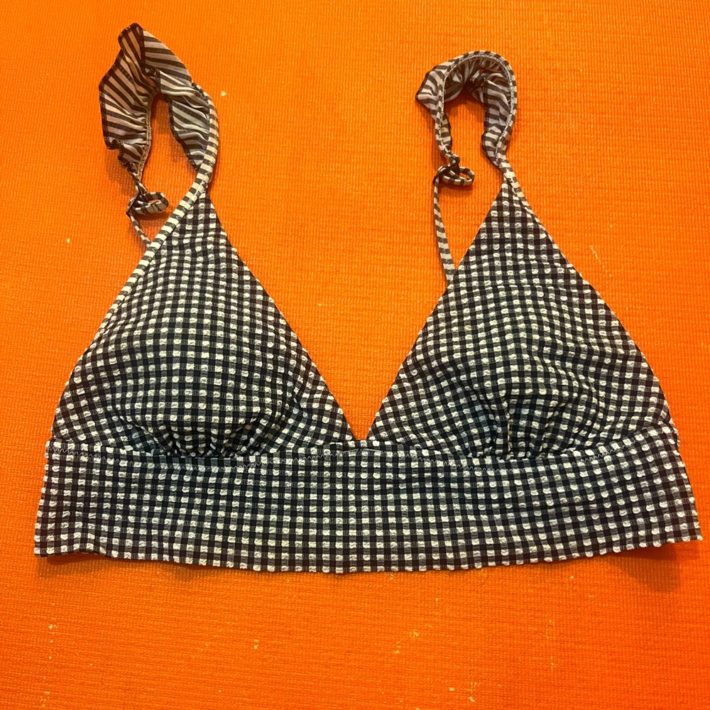 Aerie Seersucker Bikini Top